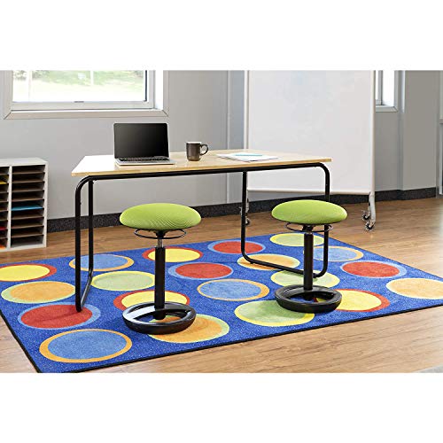 Image of Safco Twixt Active Movement Seating Chair, Ergonomic Support, Adjustable Height, Green Mesh