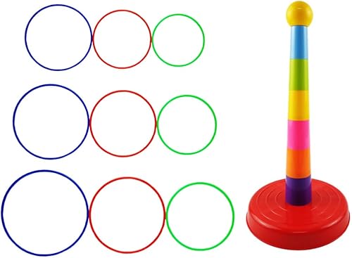 Miniatura 8 de ptumcial Anillo TossPlastic Juego con Cono de aro Colorido Juego de Juegos de Carnaval