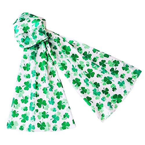 Light and Bright Shamrock Scarves for St Patrick's Day Lightweight and Silky