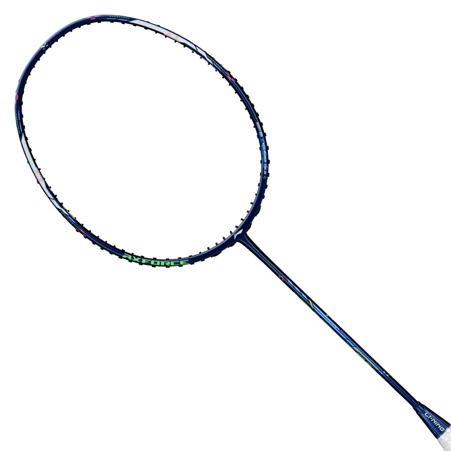Li-Ning Axforce Cannon Pro Unstrung Badminton Racquet for Professional Players|5U6|75-79 Grams|Carbon Fiber, Head Heavy|Maximum String Tension - 27lbs | Dark Purple Blue-picture-26