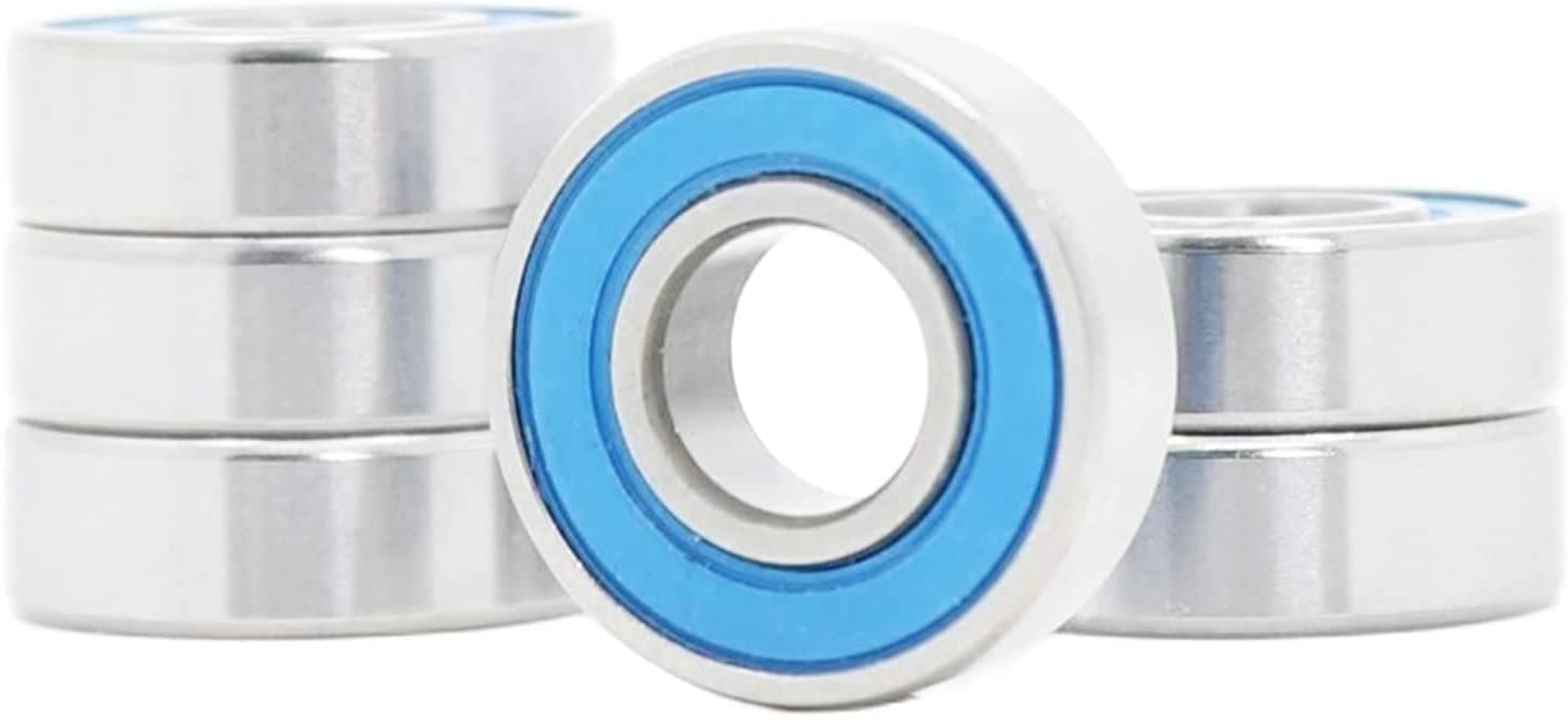 HYUJNAFZR 10PCS MR117-2RS Bearing 7x11x3mm Double Sealed Blue RC Motor Miniature MR117 RS Ball Bearing MR117 2RS