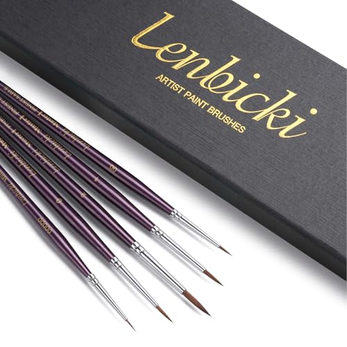 Kolinsky Sable Miniature Paint Brush Set (5PCS)