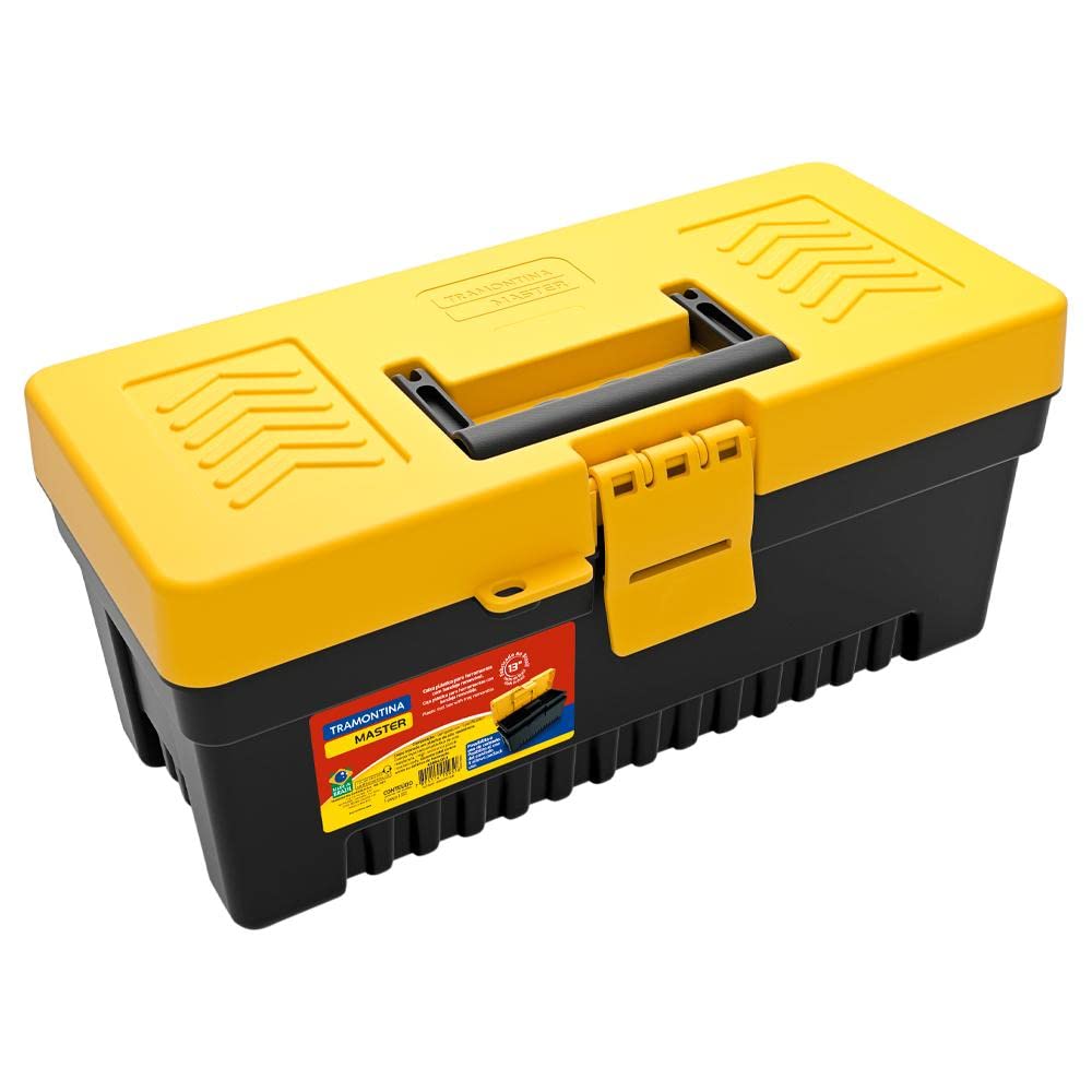 13-inch Plastic Tool Box with Removable Tray