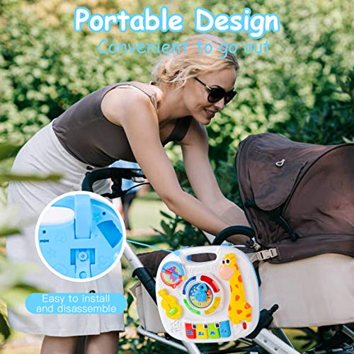 Subao Baby Toys 6 to 12 Months Activity Table Musical Learning Table 9.6X8.6X6.0 Inches Musical Toys Baby 12-18 Months Kids Toddlers Infant Toys for 1 2 3 Years Old Best Gifts - Thumbnail 7