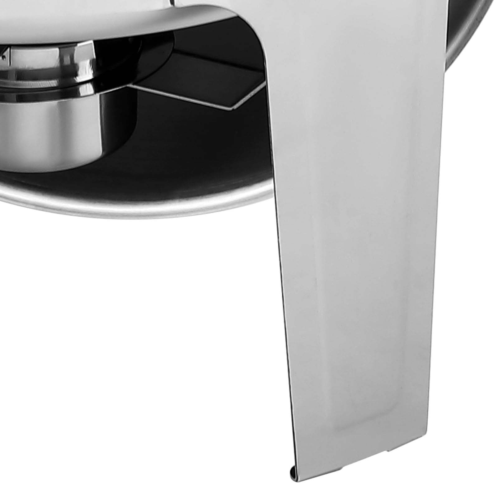 GarveeHome Juego de buffet de platos de frotamiento con tapa enrollable, 6 cuartos de galón de acero inoxidable con tapa de visualización, servidores y calentadores, bandeja de calentamiento para