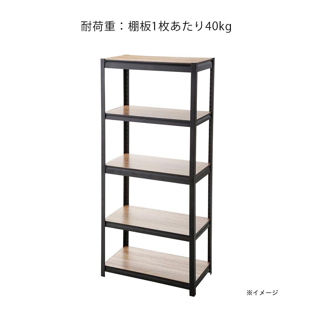 Amazon｜カインズ(CAINZ) 連結できるスチールラック 3段 ブラック 幅