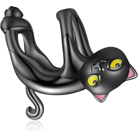 VOROCO Butterfly Dragonfly Cat Charm for Bracelet Cute Animal Collection Bead & Charm for Women Girls 925 Sterling Silver Pendant & Dangle Charm Jewelry for Bracelet and Necklace