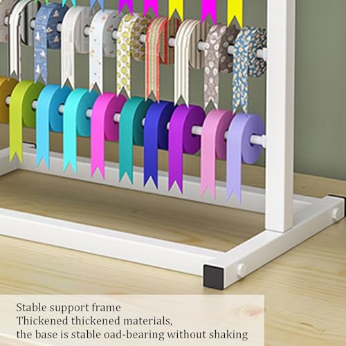 Soporte de escritorio para sala de manualidades que organiza cintas y bobinas de embalaje 6