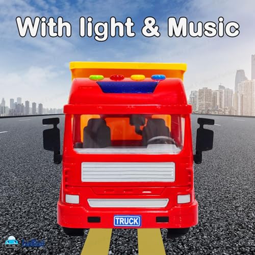 Image of FunBlast Dumper Truck Toy & Excavator Toy - 2 in 1 Dumper Truck and Excavator Toys for Kids, Friction Power Toy Trucks for 3+ Years Old Boys and Girls, Light & Sound Toy for Kids (Multicolor)