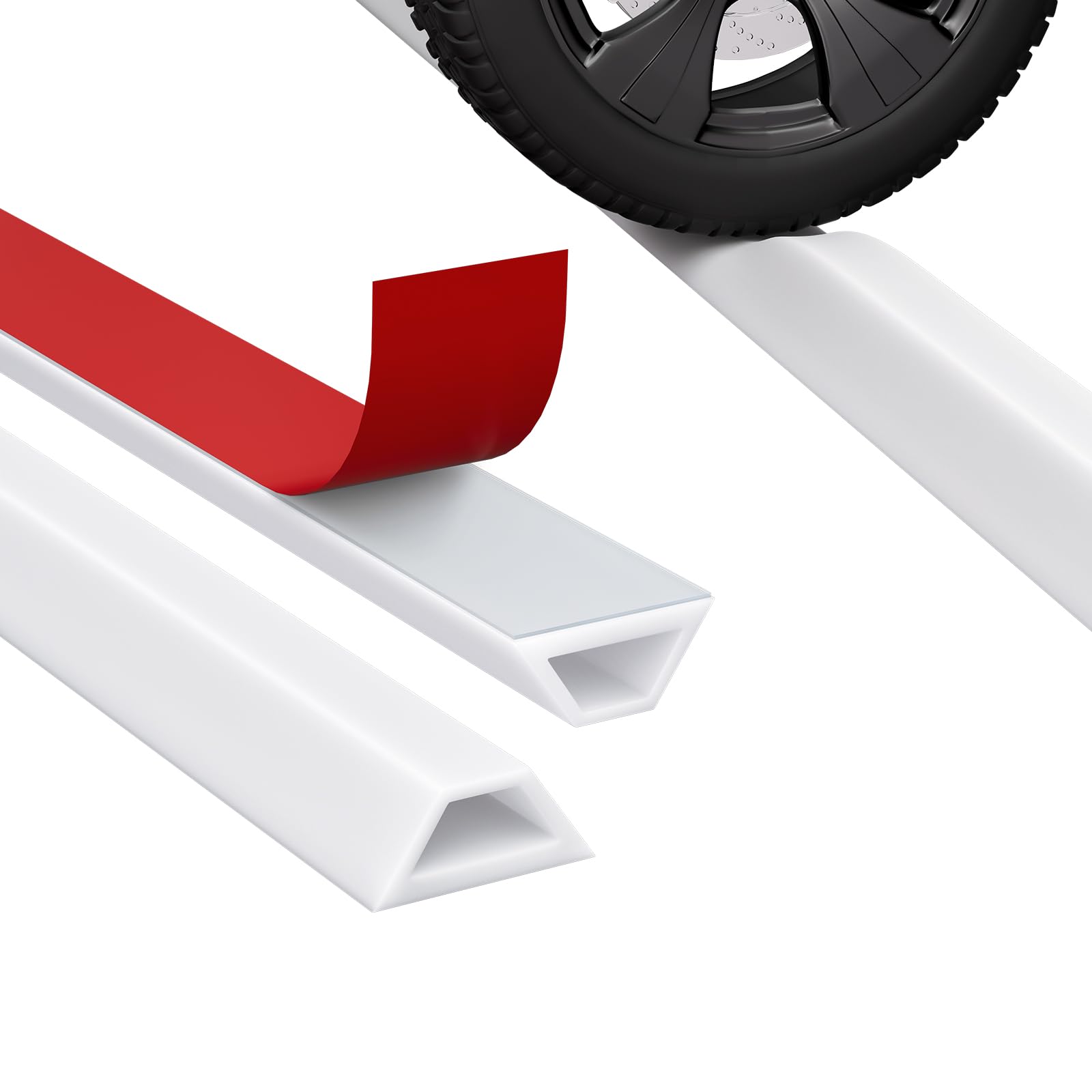 DLYYPLUS 39"/1M Collapsible Wet Room Floor Barrier Self-Adhesive Shower Threshold Water Dam Keeps Water Inside Threshold Dry and Wet Separation Retention System for Bathroom Kitchen Sink Bathtub