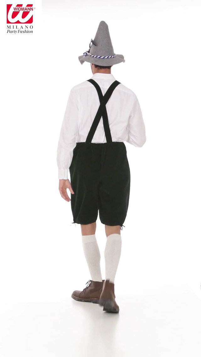 Costume Bavarese Widmann Milano - Pantaloni Tradizionali Per Festa Della Birra E Carnevale - Foto 13