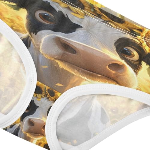 Cute Cow Sunflower Toddler Girls's Underwear 2T 202b86654