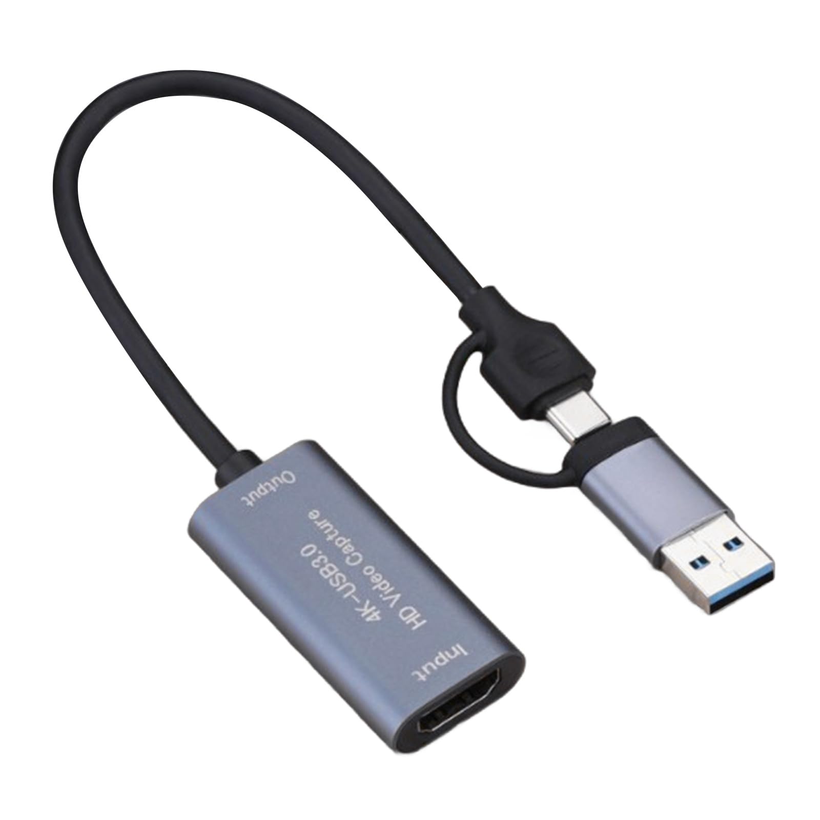 CHENZILIN 2 in 1 2K 50FPS USB3.0 Type C HDMIcompatible Video Captures Card Phone Game Webcast Course Study Video Board