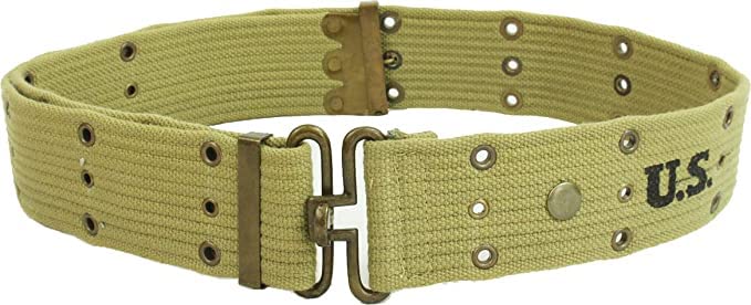 World War WW2 U.S. M1936 Pistol Belt LT OD WWII US Army M36 Pistol Belt Tactical will fit 25"- 51" waist
