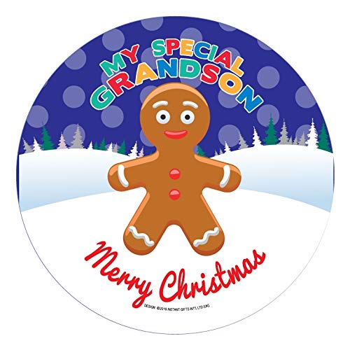 Christmas Dinner Plate - Gingerbread Man Design: My Special Grandson