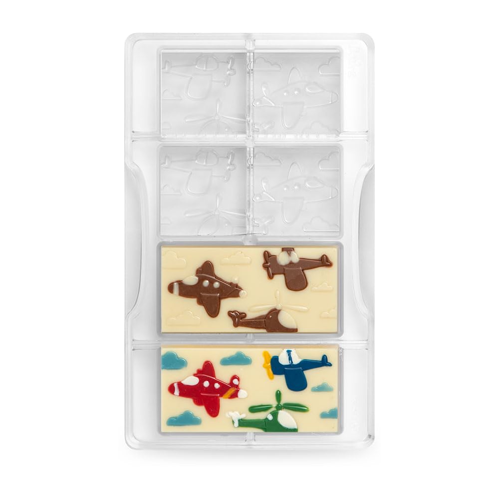 DECORA 0050137 Planes&Helicopters Bar Chocolate Mold