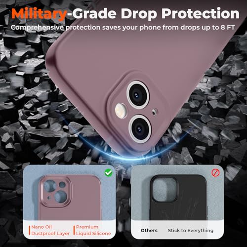Coque iPhone 14 Plus avec doublure microfibre et protection caméra
