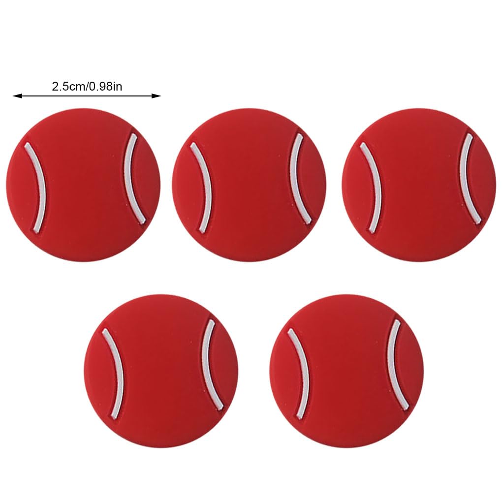 5 Pezzi Racchette Da Tennis Ammortizzatori Ammortizzatori Anti-vibrazione Riduzione Delle Vibrazioni Ammortizzatori Buffer Accessori Professionali Bianco