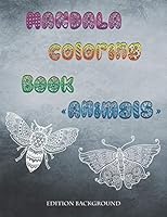 MANDALA COLORING BOOK "animals" B08BWCFTC6 Book Cover