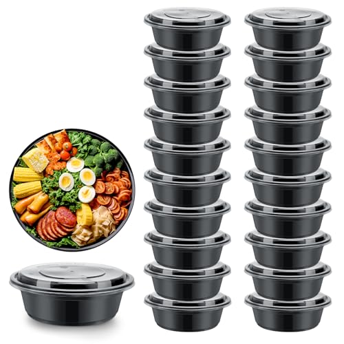 Meng Jiaran 20 Pack Meal Prep Containers Reusable 1 Compartment, Food Storage Containers with Airtight Lids, BPA Free Stackable Bento Lunch Boxes Microwave Dishwasher Freezer Safe Meng Jiaran 20 Pack Meal Prep Containers Reusable 1 Compartment, Food Storage Containers with Airtight Lids, BPA Free Stackable Bento Lunch Boxes Microwave Dishwasher Freezer Safe