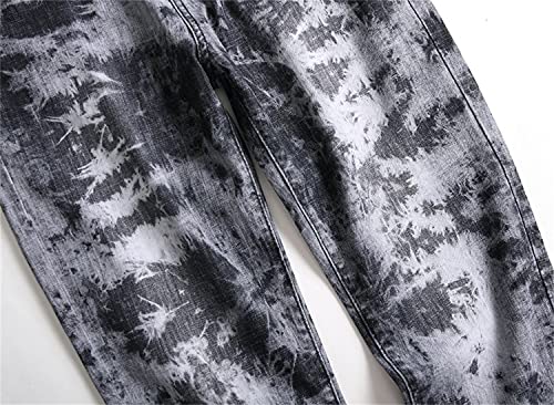 Generic Men's Skinny Washed Slim Fit Jean Pants Fit Fashion Super Comfy Stretch Biker Trousers Dark Tint Stylish Straight Jeans (29,Gray)4