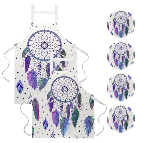 Tablier de serveuse bohème idéal pour le nettoyage de la maison