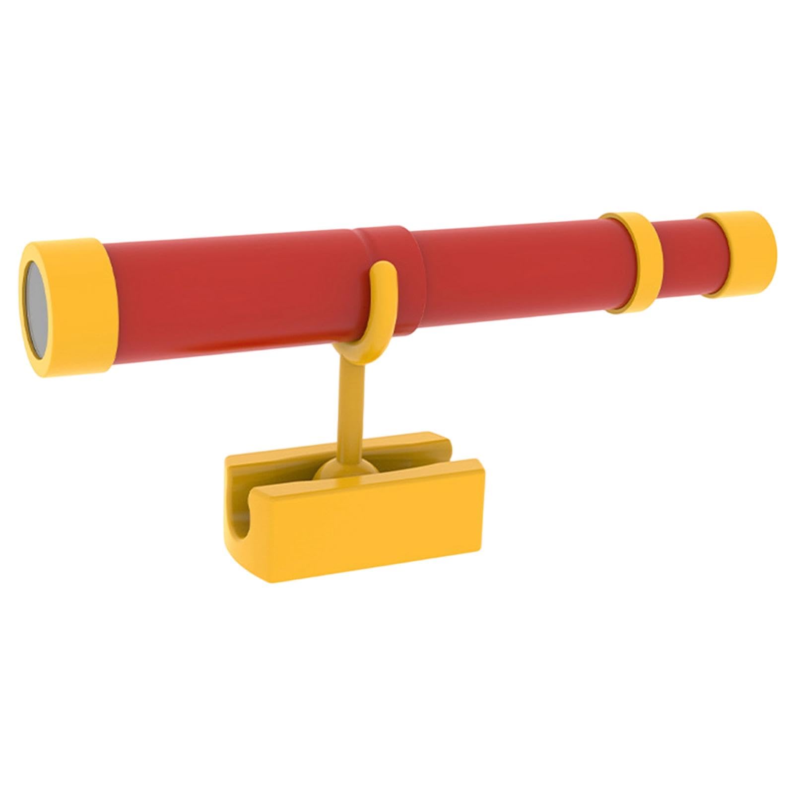 Télescope de Pirate pour Enfants, Accessoire de Jeu, Pirate Rétractable pour Escalader Les Structures, Rouge et Jaune