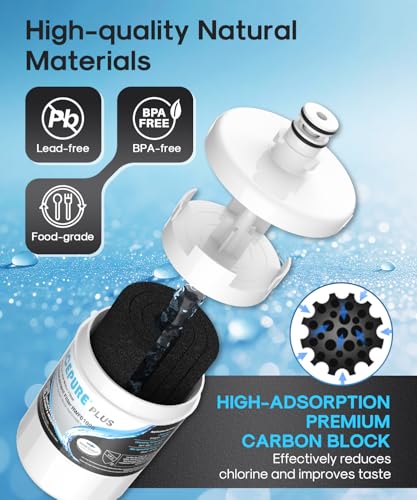 Image of ICEPURE PLUS 5231JA2002A NSF /ANSI 53 & 42 Certified Water Filter, 2 PACK