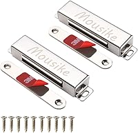 Mousike 70lb Magnetic Door Catch - Stainless Steel Cabinet Magnets for Kitchen Closet Cupboard Doors & Drawers