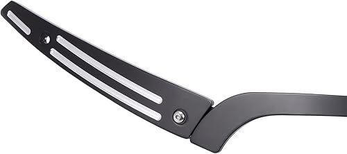 Miniatura 6 de Kit de moldura lateral de parabrisas dividido para motocicleta para modelos Harley Touring Road Glide 2014-2022 (negro plateado)