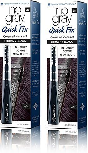 No Gray Quick Fix Instant Touch-Up for Gray Roots (Set of 2, Brown/Black) by No Gray Quick Fix