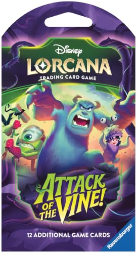 Ravensburger Disney Lorcana TCG: Attack of the Vine! Assorted Single Booster Pack (12 Cards) - Collectible Trading Cards - Ideal for Disney Fans & TCG Players - Suitable for Ages 8+