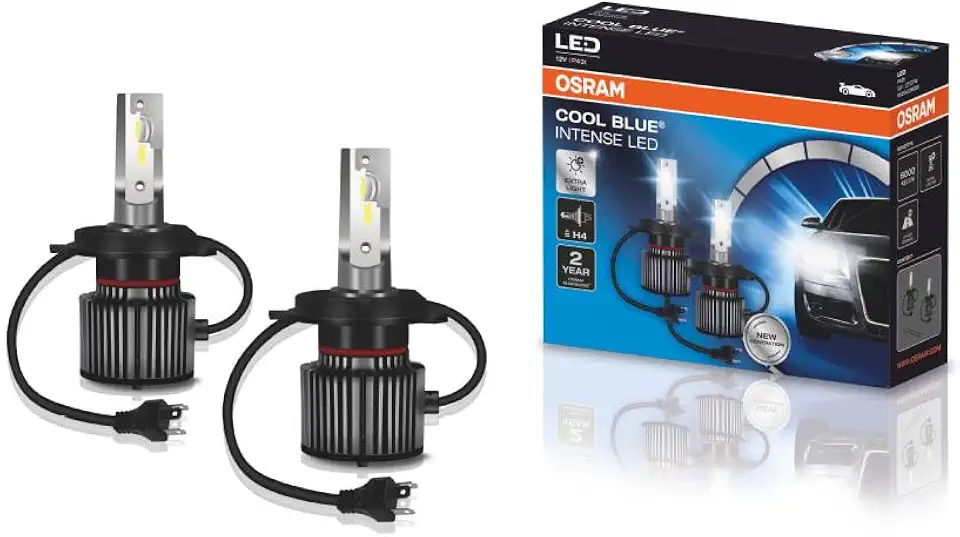 KIT LED H4 66204CW COOL BLUE INTENSE 27/27W 12V 2 ANOS DE GARANTIA OSRAM