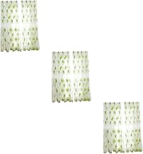 IMIKEYA 3 Peças Cortinas Transparentes Cortinas Finas De Tule De Janela Decoração Doméstica Cortinas De Voile Painéis De Voile Painéis De Janela Transparentes Cortinas De Voile Cortinas