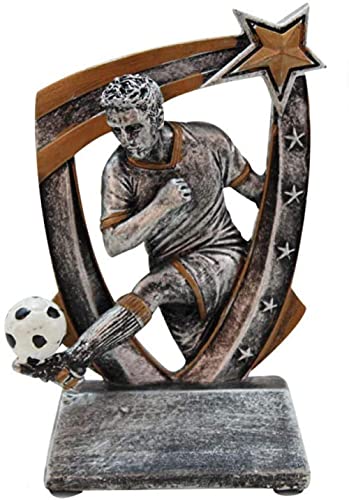 Estatua Escultura Estatua Ornaments Resin Creative Sports Soccer Man Statue Home...