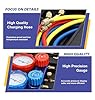 FJLKGDSP 1 BOX Tool Kit Set Car Air Conditioning Pressur/e Manifold Gauge Hose AdapterR22 R-410A R-134a R-404A Refrigerant #2