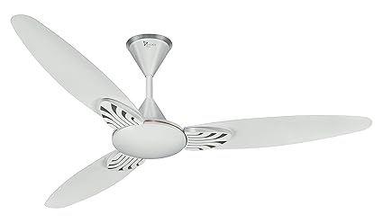 SYSKA FIESTA 1200 mm Silent Operation 3 Blade Ceiling Fan (Pearl White, Pack of 1)