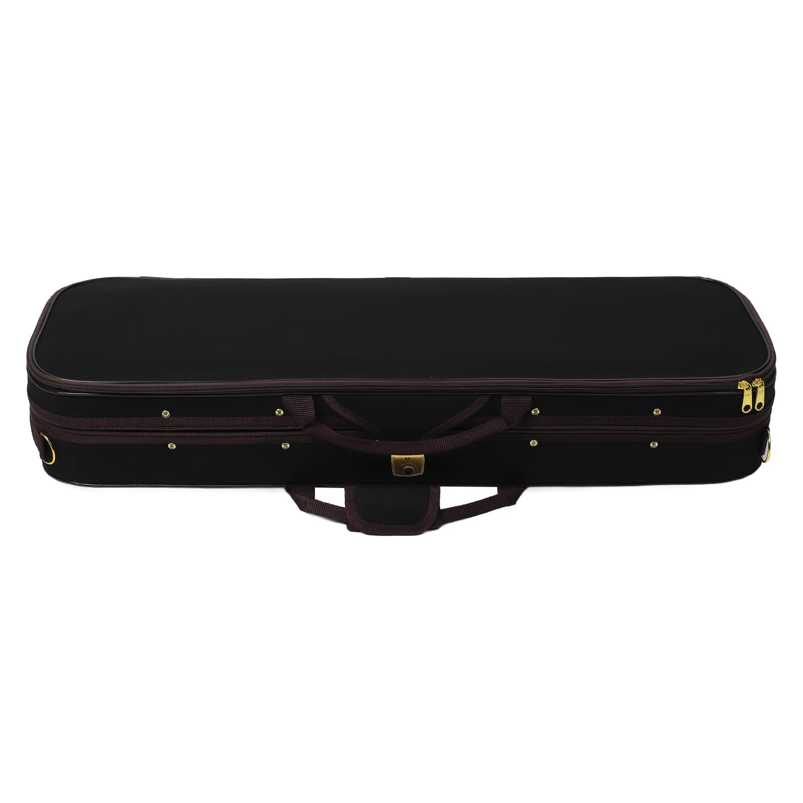 Ausla Caja de Violín de Tamaño 4/4, Estuche Rígido de Almacenamiento con Higrómetro Incorporado, Espuma de Alta Densidad y Correas para los Hombros, para Violín 4/4