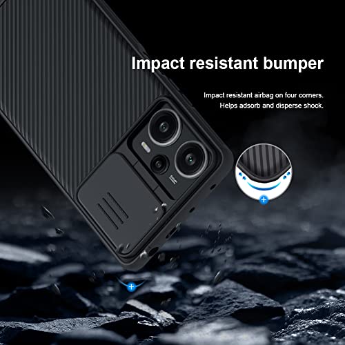 Nillkin Case for Xiaomi Redmi Note 12 Turbo/Poco F5 (6.67" Inch) CamShield Pro Slider Camera Close & Open Double Layered Protection TPU + PC Blue Color - Image 6