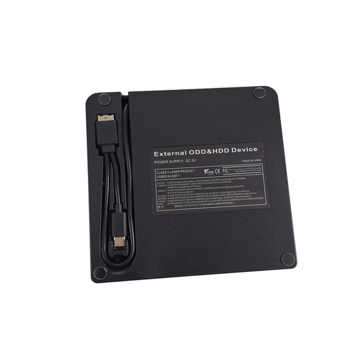 Typec External Optical Drive Multifunctional DVD CD Drive USB External DVD Burner for Laptop and Desktop Compatible Black-picture-10