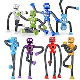 8 Piezas Robot Telescopica con Ventosa, Mini Ttubos Sensoriales, Juguetes Sensoriales Tubes para Niños, Pop Tube Sensor,...