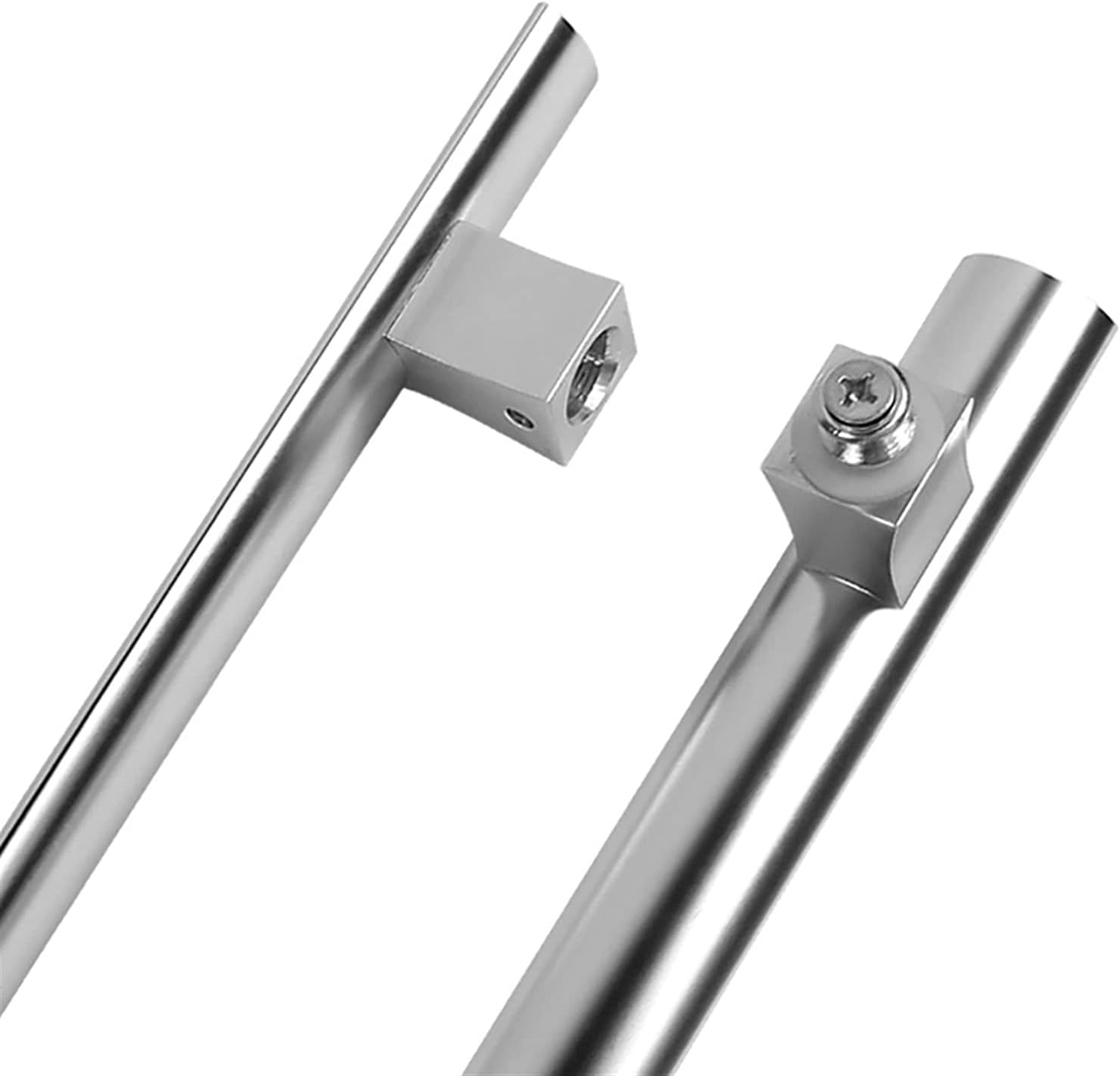 Gate Hardware Aluminum Alloy Handle,Bathroom Glass Door Push-Pull Handle Cabinet Wardrobe Door Handle for Home,Hotel,Office-3 Lengths(31.8×21cm)