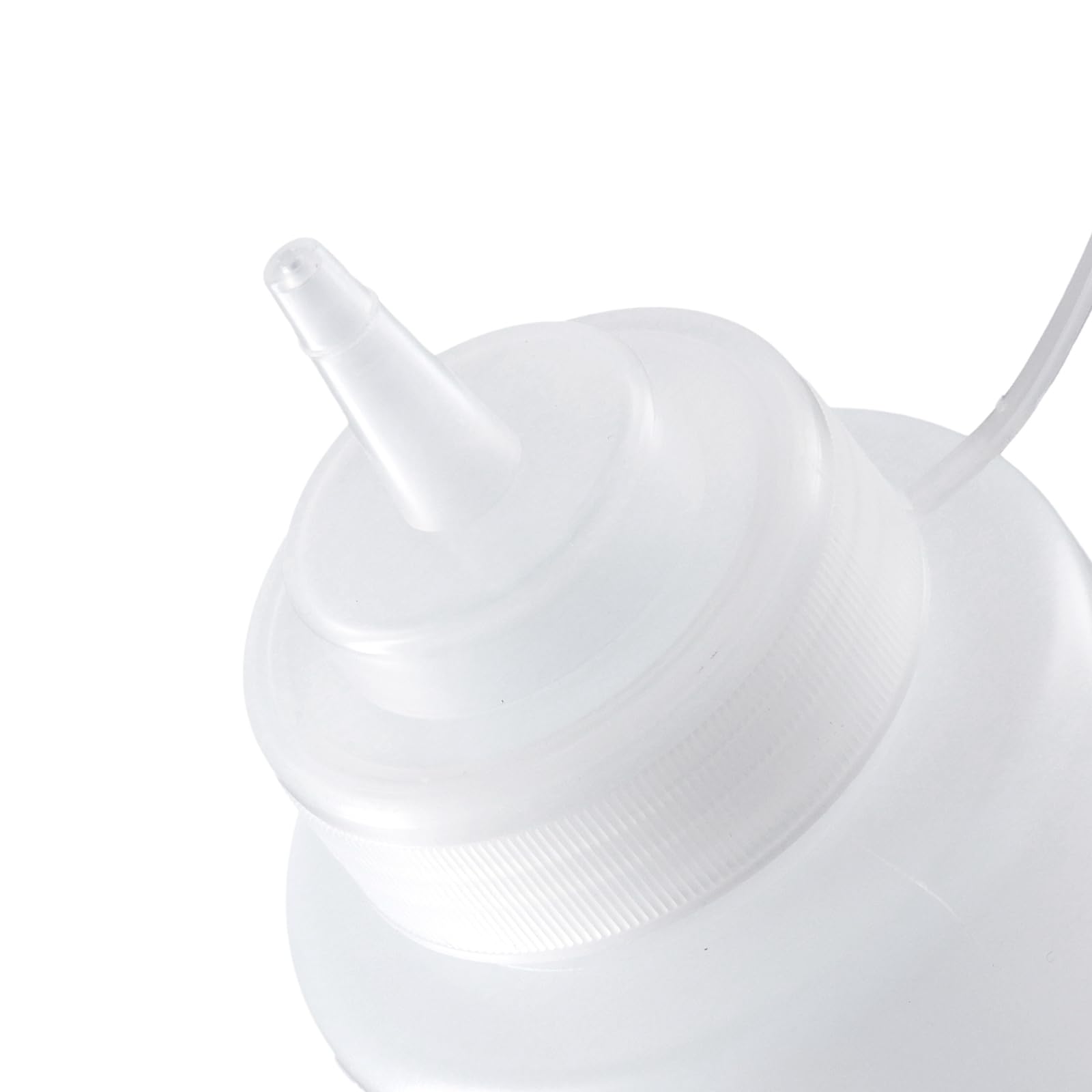 MOUYAT 8 botellas de salsa de 32 onzas/1000 ml, botellas de plástico con boquillas, dispensadores de condimentos recargables para ketchup, ensalada