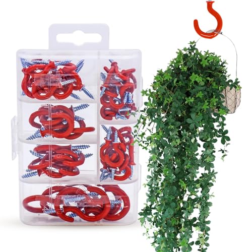 GerRiT 天井用フック,70個 錆び防止 多目的フック 植木鉢用 | 重厚 ハンガー金具 ウィンドチャイム 屋外庭園 石膏ボード用