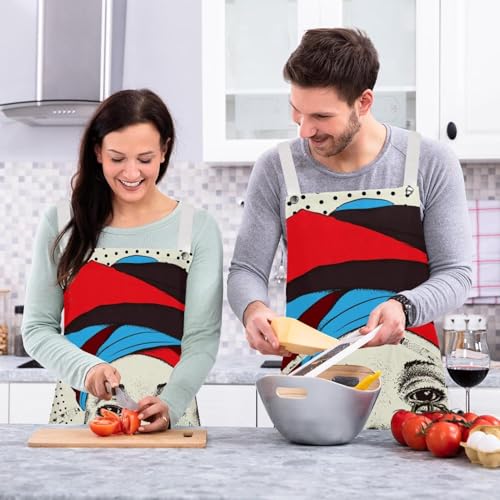Tablier de serveuse multicolore avec broches pour restaurant et bar - 6