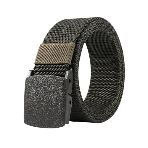 Men's Automatic Buckle Nylon Canvas Belt Adjustable Holeless Webbing Belt For Hiking Work Rigger Outdoor Use3