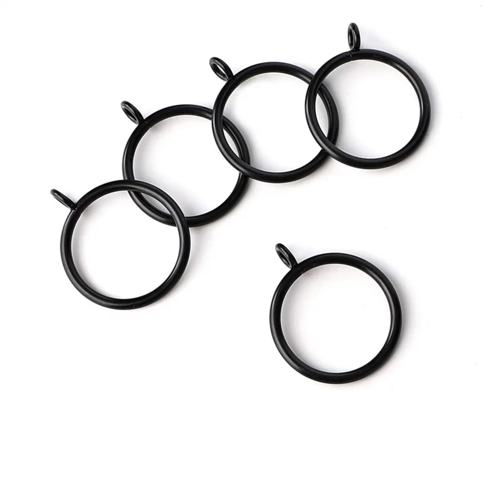 20 Paquetes De Anillas Metálicas For Cortinas Y Barras con Ojales(White)
