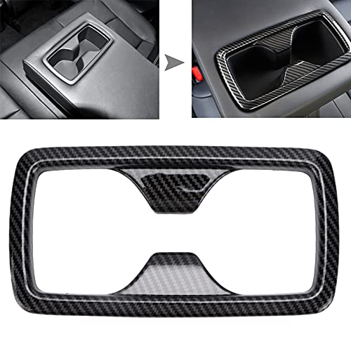 Marco portavasos estilo fibra de carbono para auto 2019-2021 miniatura 5