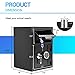 Greenvelly 80LBS Depository Safe with Drop Slot, 2.6 Cub Anti-Theft Cash Drop Safe with Electronic Lock for Home,Office,Hotel (2 Keys)