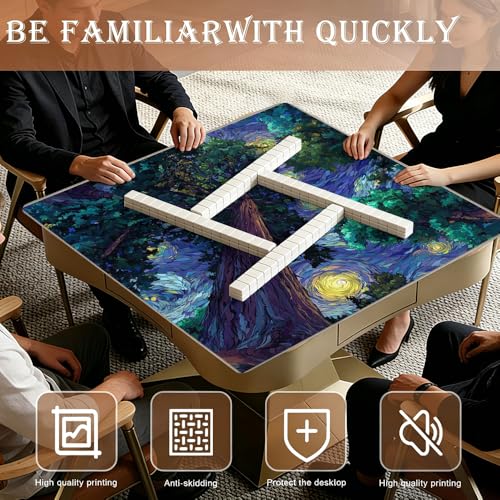 Mahjong Mat 33x33 pulgadas Estilo Impresionista miniatura 2